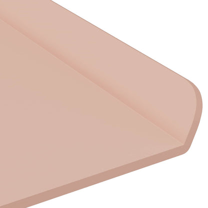 Schwebendes Regal 2 pcs Rosa 80 x 18 x 2,5 cm Stahl