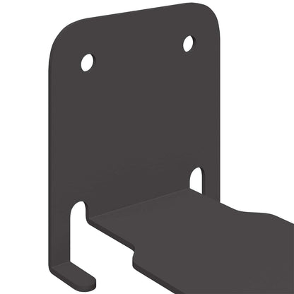 Wandregal mit Regal 4 pcs Schwarz 6 x 10,8 x 6,6 cm