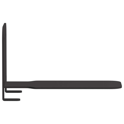 Wandregal mit Regal 4 pcs Schwarz 6 x 10,8 x 6,6 cm