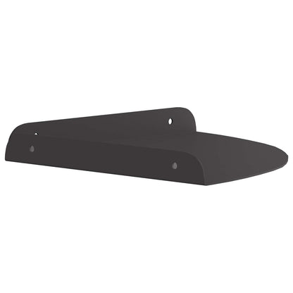 Wandregal mit Regal mit Speicher 2 pcs Schwarz 24 x 24 x 2 cm