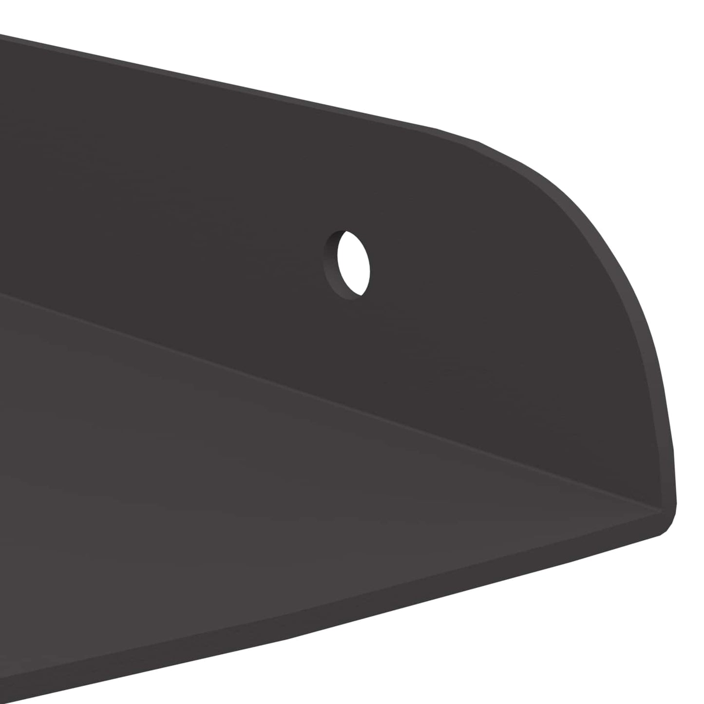 Wandregal mit Regal mit Speicher 2 pcs Schwarz 30 x 30 x 2 cm