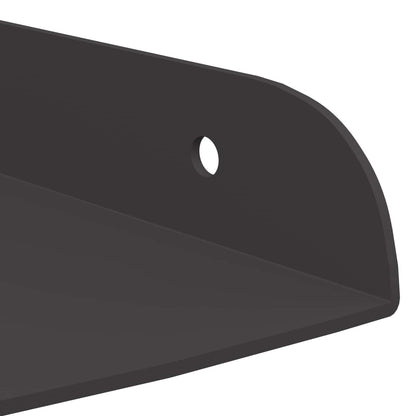 Wandregal mit Regal mit Speicher 2 pcs Schwarz 30 x 30 x 2 cm