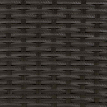 Möbelsets mit Kissen 3 pcs Schwarz und Türkis Rattan