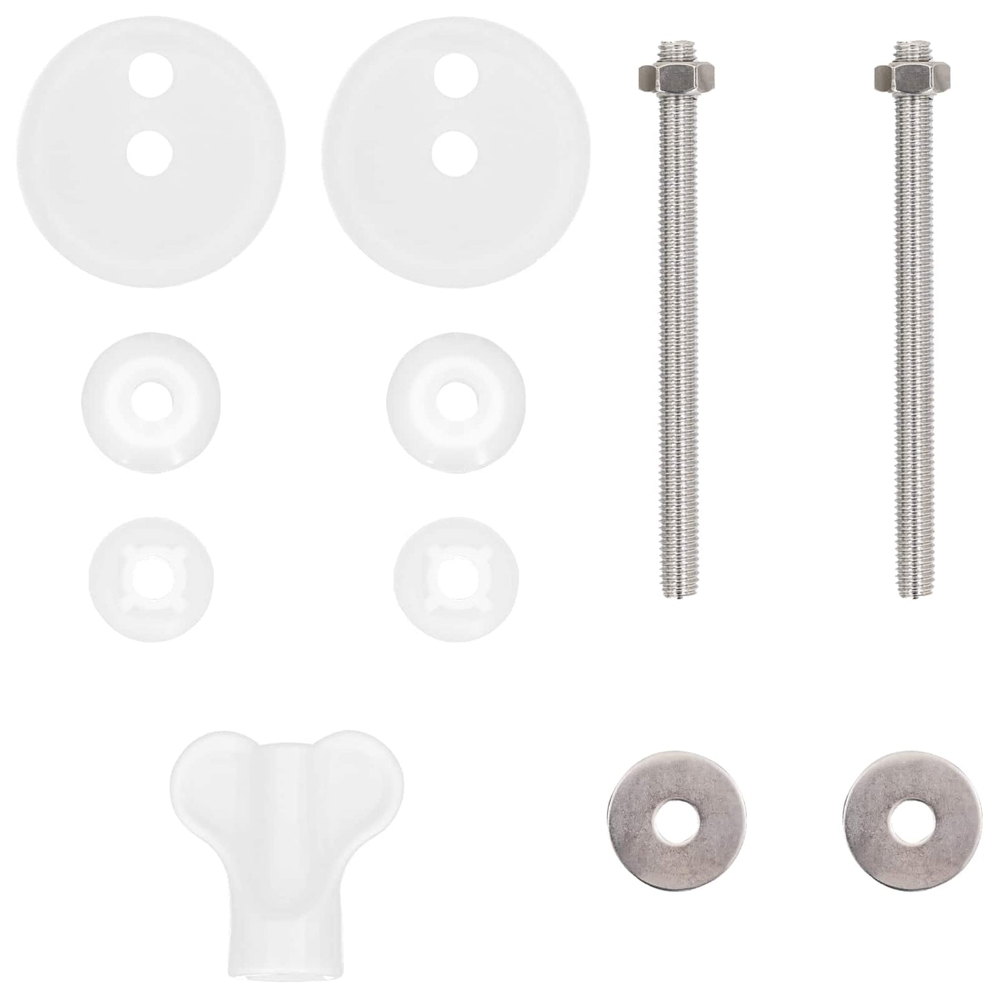 Soft-Close Toilettensitz 2 pcs Schwarz 44 x 38 cm MDF-Platte