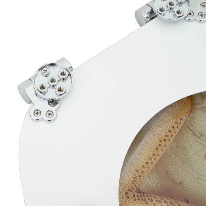 Soft-Close Toilettensitz 2 pcs Gelb und Weiß 44 x 38 cm