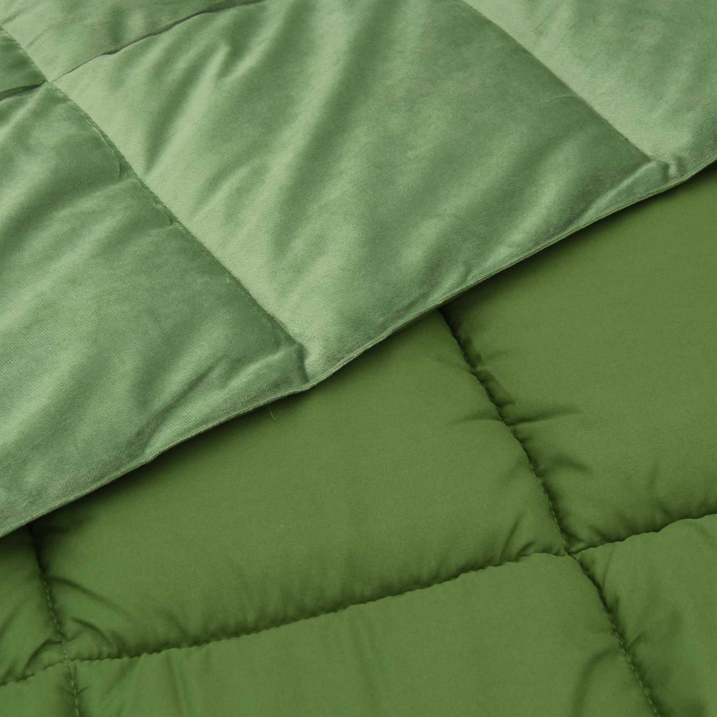 Sommerdecke Gepolstert Grün 200 x 200 cm Mikrofaser
