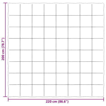Sommerdecke Gepolstert Creme 200 x 220 cm Mikrofaser