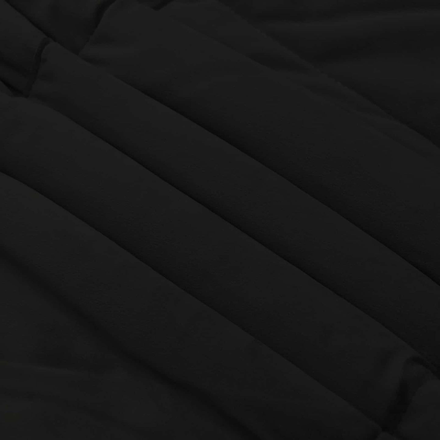 Ganzjahresbettdecke Gepolstert Schwarz 140 x 220 cm Mikrofaser