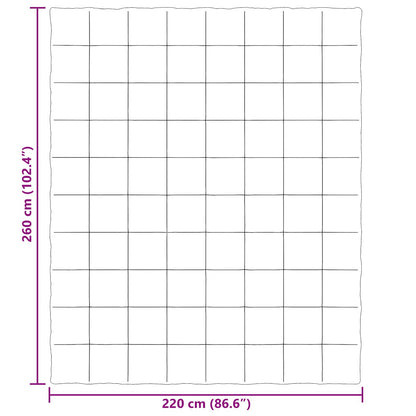 Ganzjahresbettdecke Gepolstert Grün 220 x 260 cm Mikrofaser