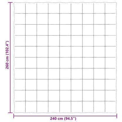 Ganzjahresbettdecke Dunkelblau 240 x 260 cm Mikrofaser