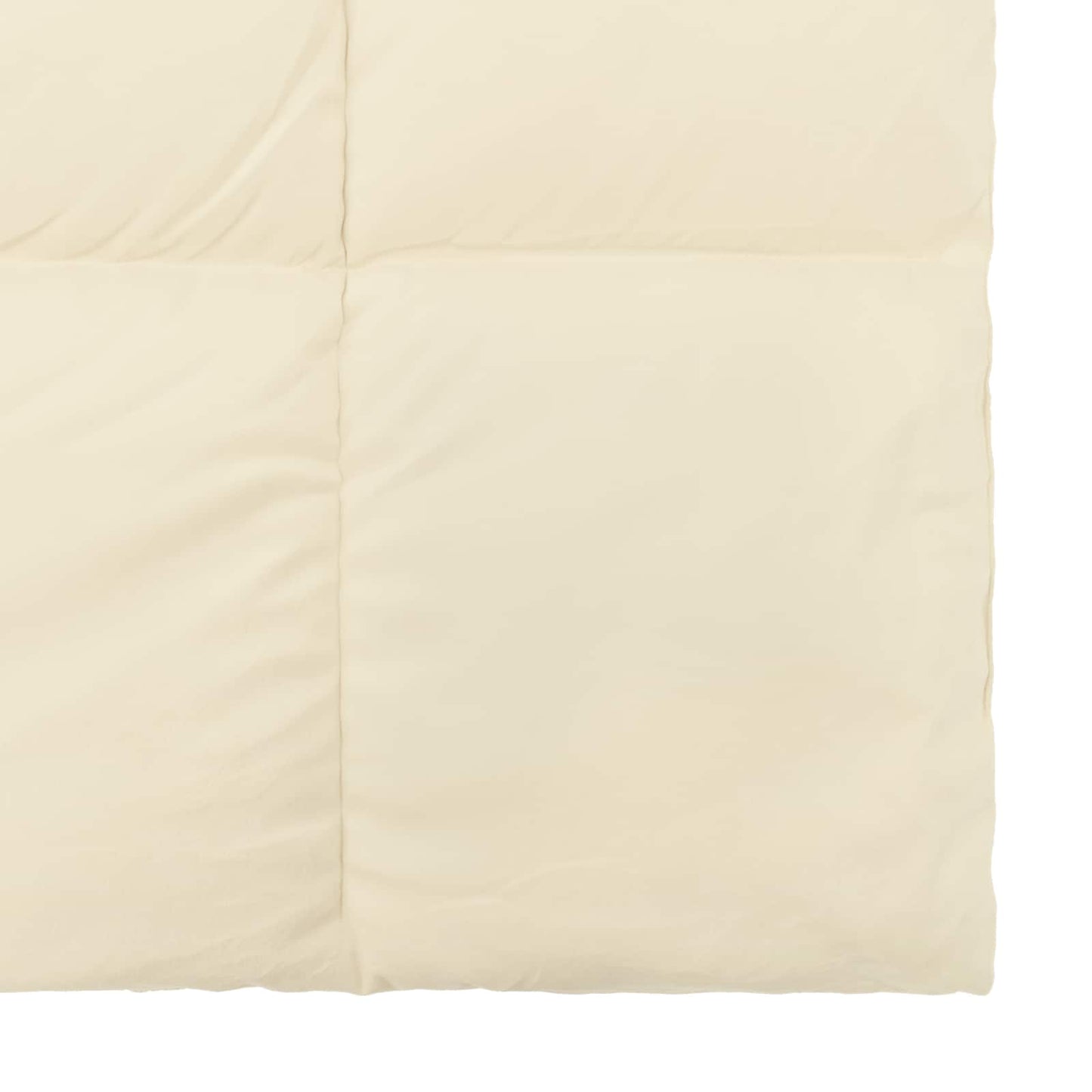 Ganzjahresbettdecke Gepolstert Creme 140 x 220 cm Mikrofaser