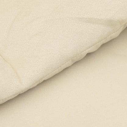 Winterbettdecke Gepolstert Creme 220 x 240 cm Mikrofaser