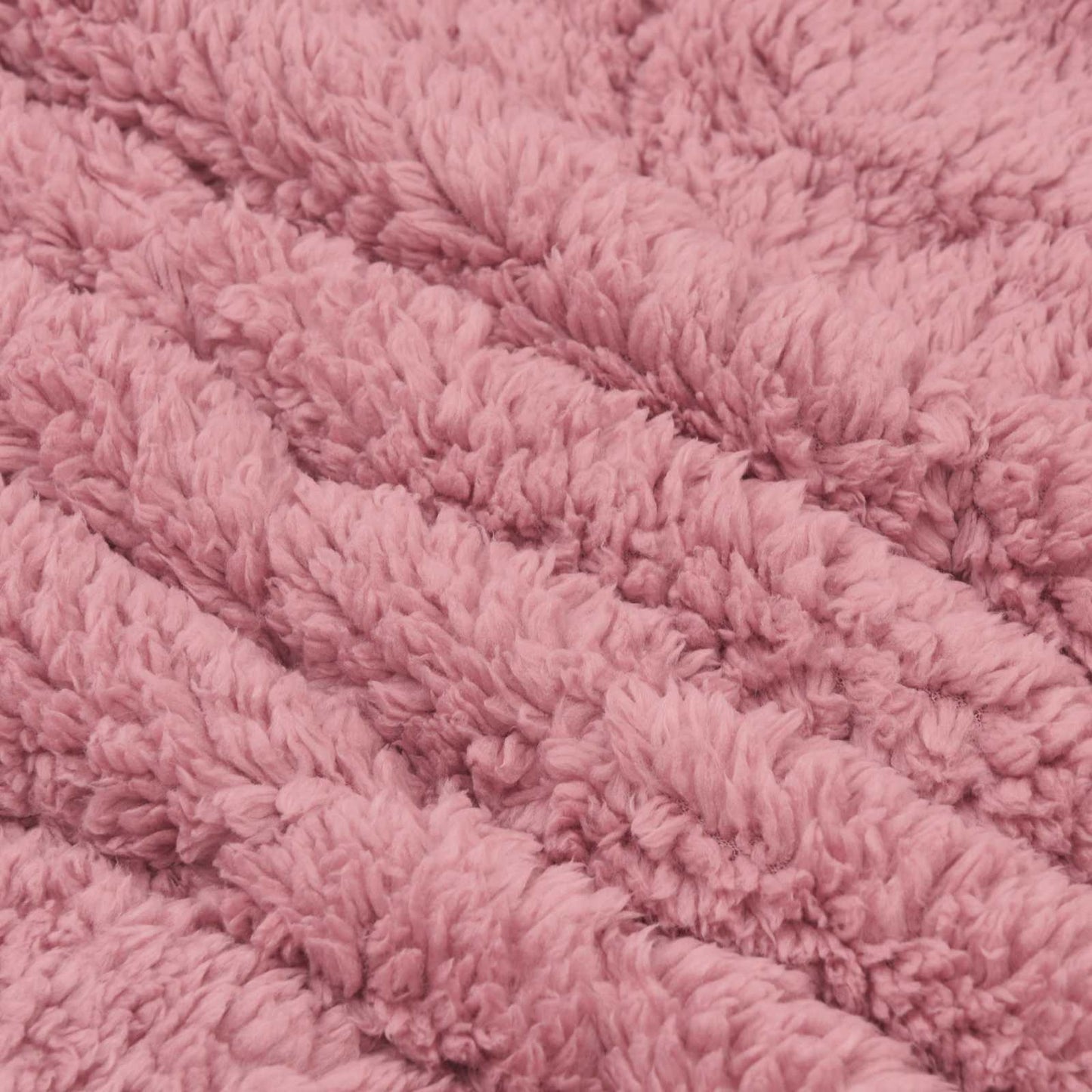Sommerdecke Rosa 135 x 200 cm Mikrofaser und Teddy-Fleece