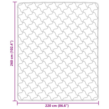 Sommerdecke Rosa 220 x 260 cm Mikrofaser und Teddy-Fleece