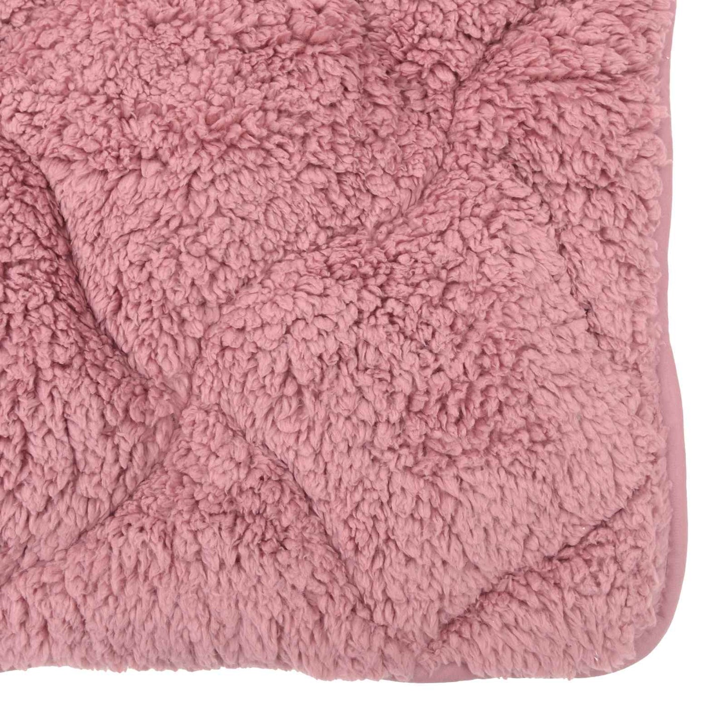 Sommerdecke Rosa 240 x 260 cm Mikrofaser und Teddy-Fleece