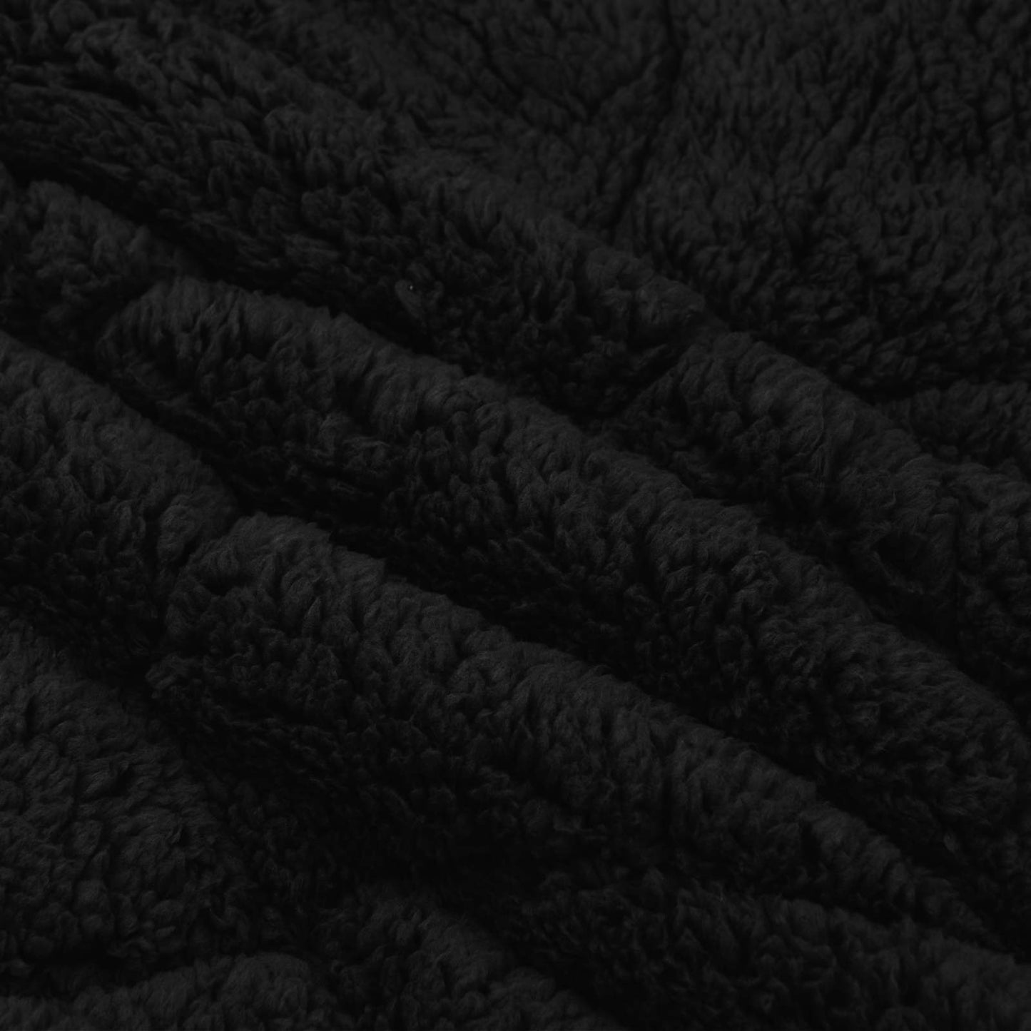 Ganzjahresbettdecke Gepolstert Schwarz 140 x 220 cm