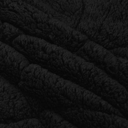 Ganzjahresbettdecke Gepolstert Schwarz 140 x 220 cm