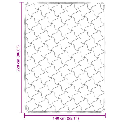 Ganzjahresbettdecke Gepolstert Rosa 140 x 220 cm