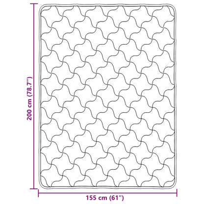 Ganzjahresbettdecke Gepolstert Creme 155 x 200 cm