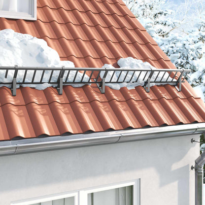 Dachschneeschild Anthrazit 100 x 2,5 x 20 cm Stahl