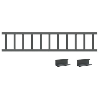 Dachschneeschild Anthrazit 100 x 2,5 x 20 cm Stahl