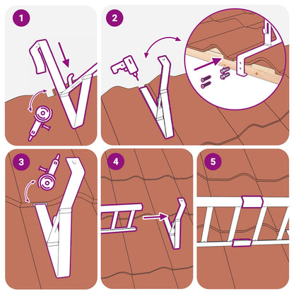 Schneewächter Unterstützung 12 pcs Rot 29,5 x 3 x 34,5 cm Stahl