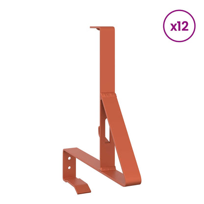 Schneewächter Unterstützung 12 pcs Rot 29,5 x 3 x 34,5 cm Stahl
