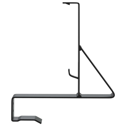 Schneewächter Unterstützung 12 pcs Schwarz 29,5 x 3 x 34,5 cm