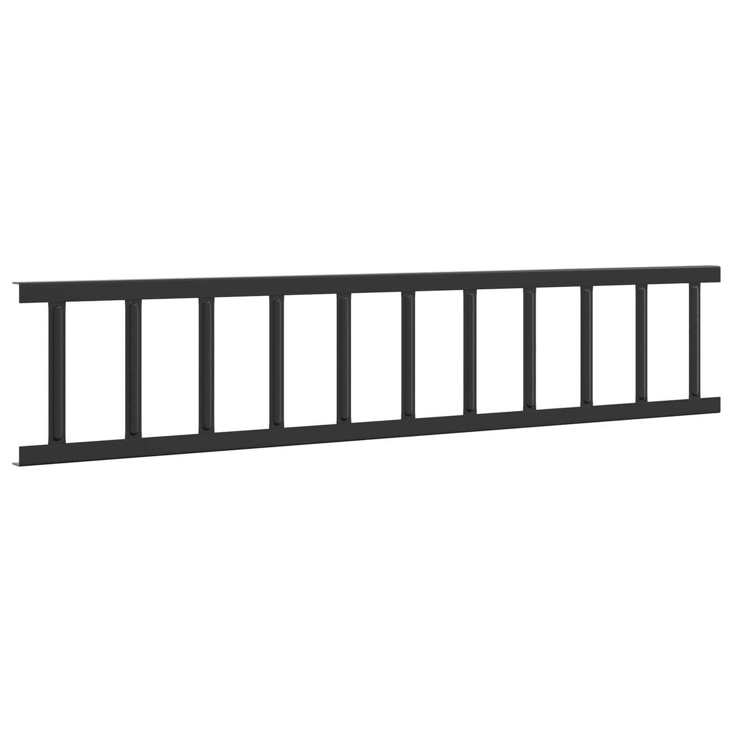 Dachschneeschild Schwarz 600 x 2,5 x 20 cm Stahl