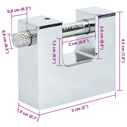 Vorhängeschloss Silber Stahl