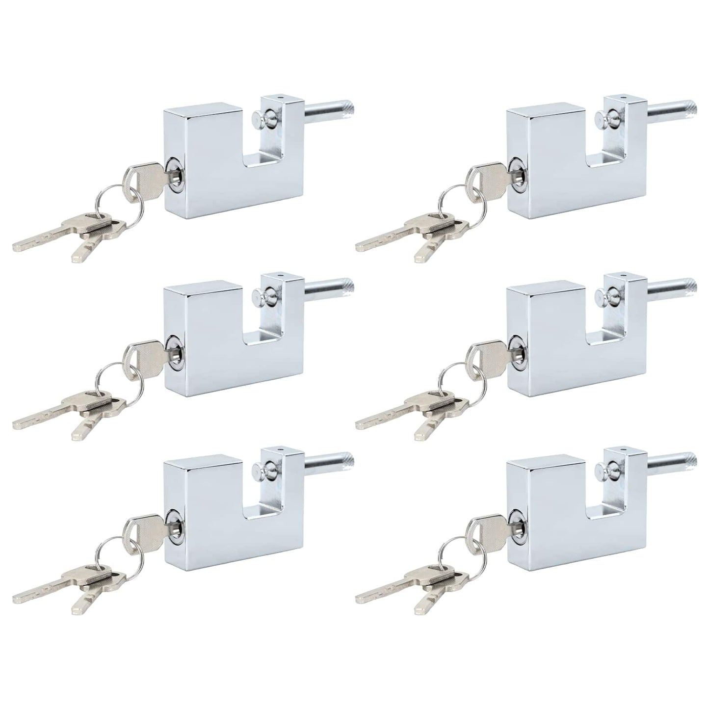 Vorhängeschloss Silber Stahl