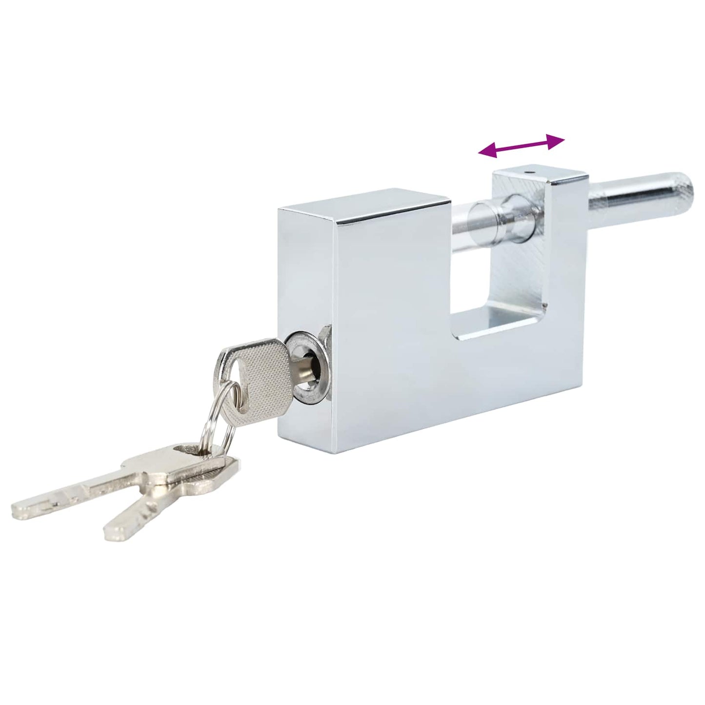 Vorhängeschloss Silber Stahl