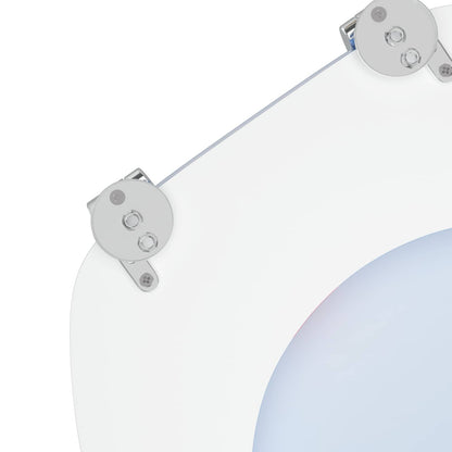 Soft-Close Toilettensitz Blau 44 x 38 cm MDF-Platte