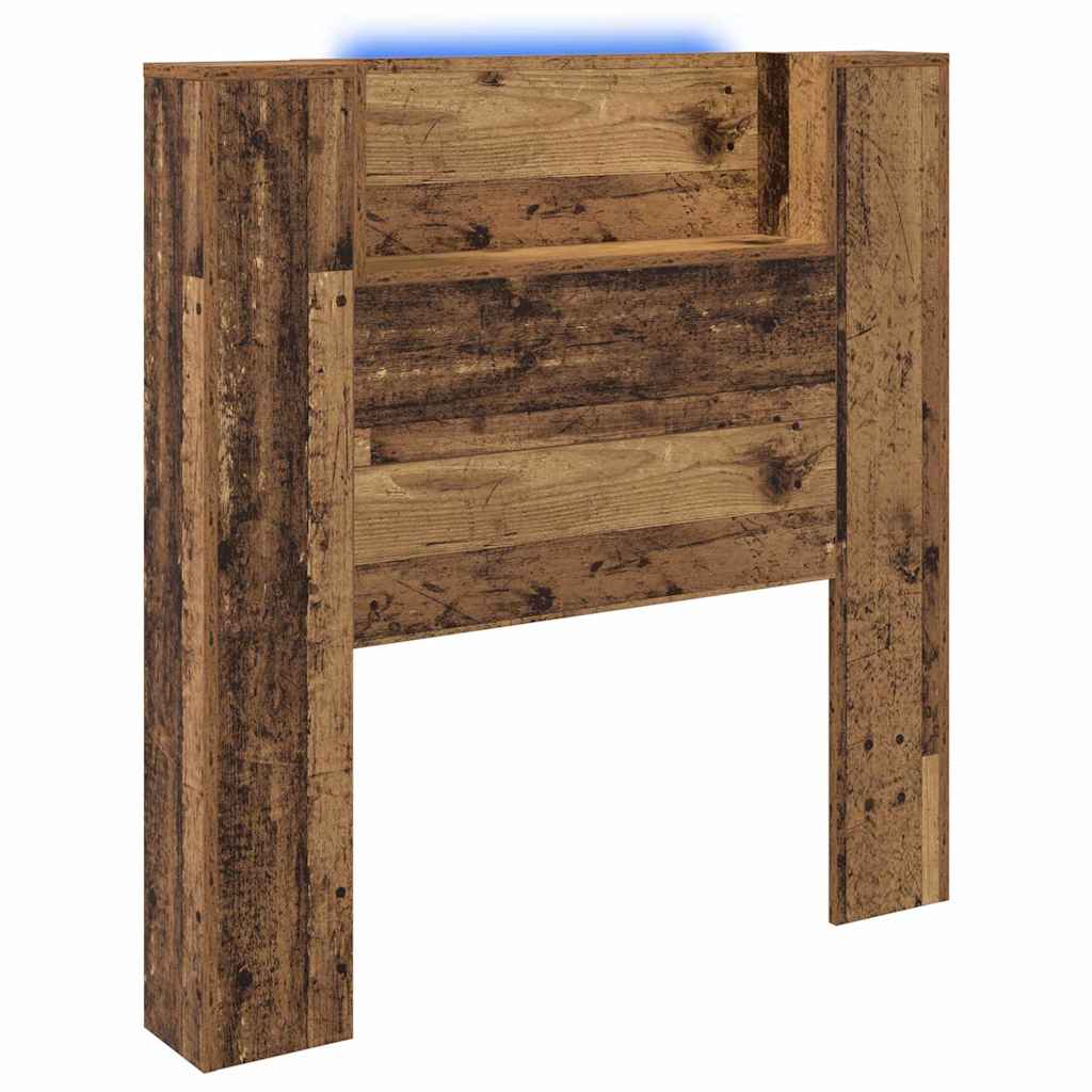 Kopfteil mit Regal Altholz 100 x 15 x 103,5 cm Holzwerkstoff