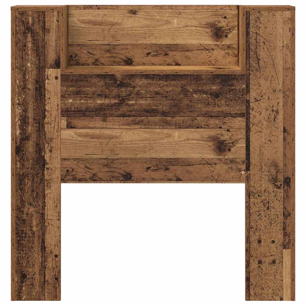Kopfteil mit Regal Altholz 100 x 15 x 103,5 cm Holzwerkstoff