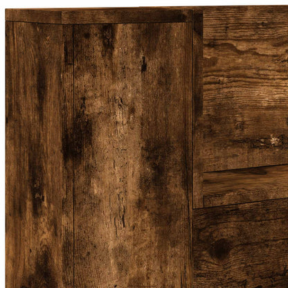 Kopfteil Geräucherte Eiche 120 x 16,5 x 103,5 cm Holzwerkstoff