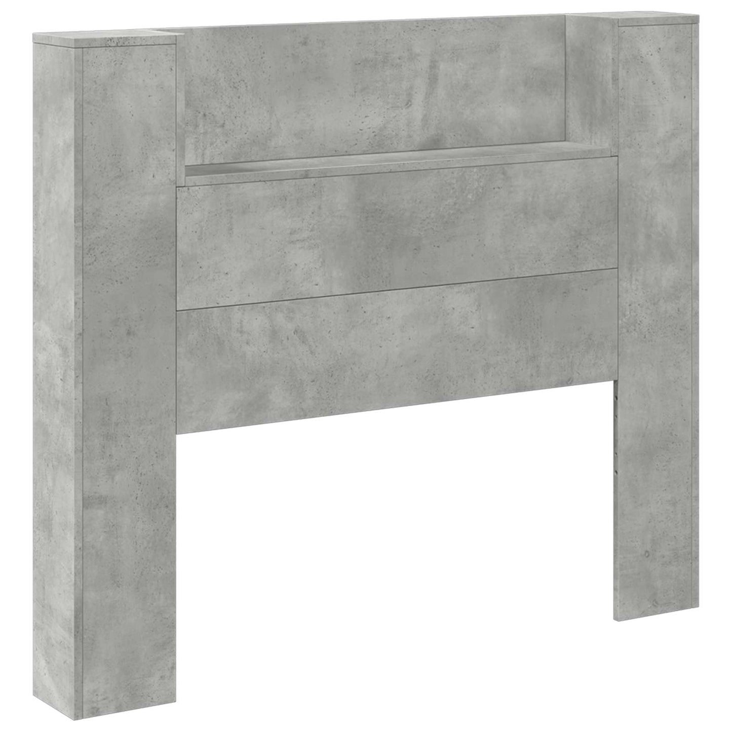 Kopfteil Beton Grau 120 x 16,5 x 103,5 cm Holzwerkstoff