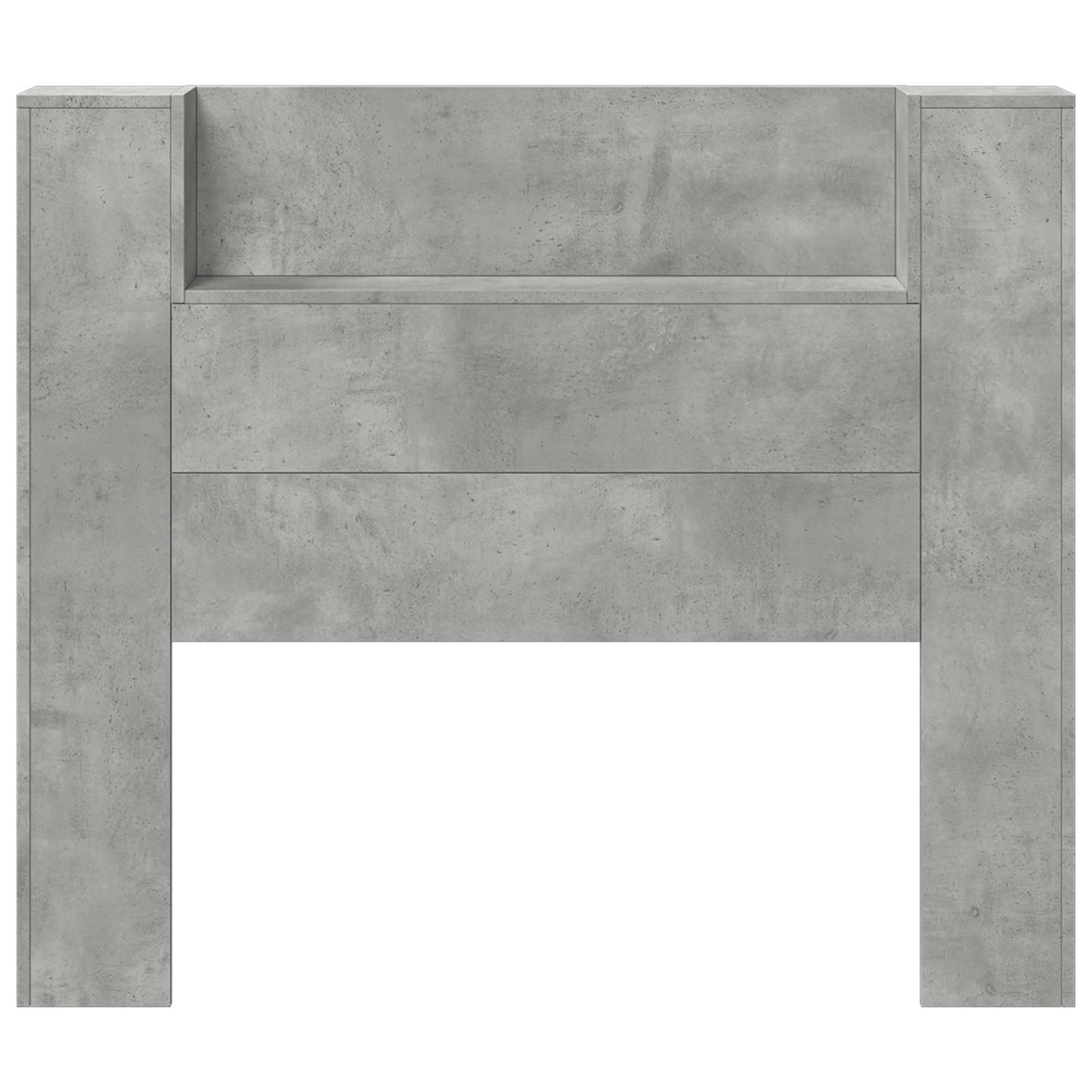 Kopfteil Beton Grau 120 x 16,5 x 103,5 cm Holzwerkstoff