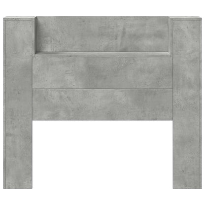 Kopfteil Beton Grau 120 x 16,5 x 103,5 cm Holzwerkstoff