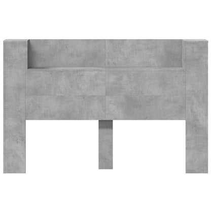Kopfteil Beton Grau 160 x 16,5 x 103,5 cm Holzwerkstoff
