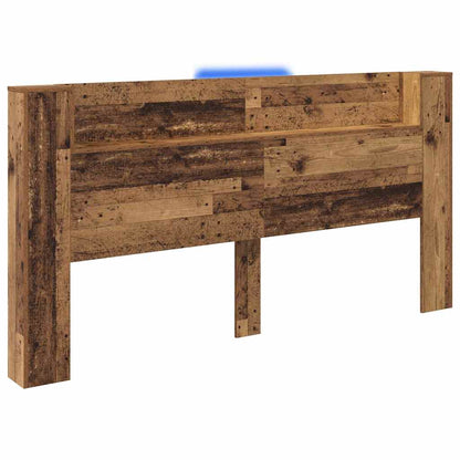 Kopfteil mit Regal Altholz 200 x 15 x 103,5 cm Holzwerkstoff