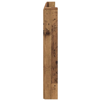 Kopfteil mit Regal Altholz 200 x 15 x 103,5 cm Holzwerkstoff