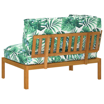 Sofa Set Blatt Blattmuster 133 x 92 x 69 cm Massivholz Akazie