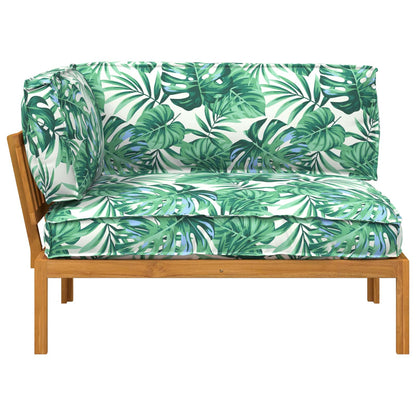 Sofa Set Blatt Blattmuster 133 x 92 x 69 cm Massivholz Akazie