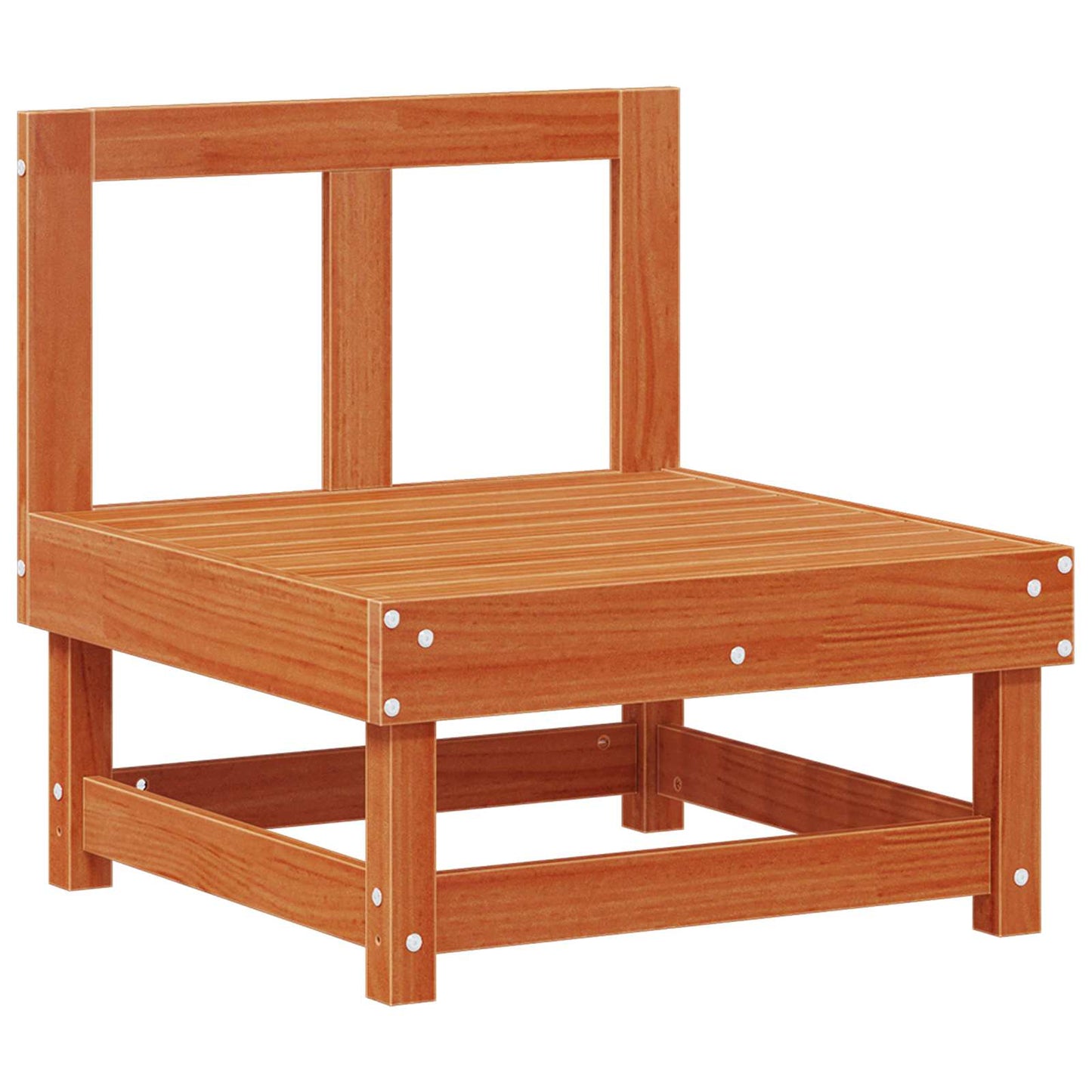 Garten-Lounge-Set 5 pcs Wachsbraun Massives Kiefernholz