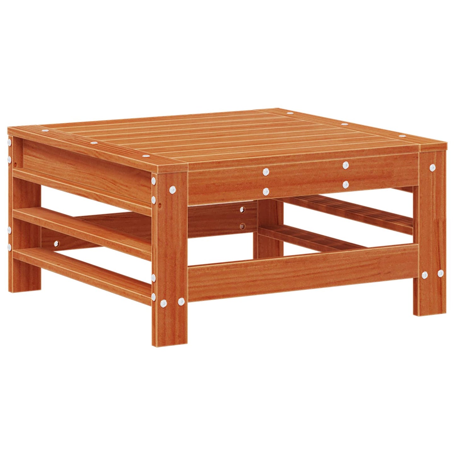 Garten-Lounge-Set 7 pcs Wachsbraun Massives Kiefernholz