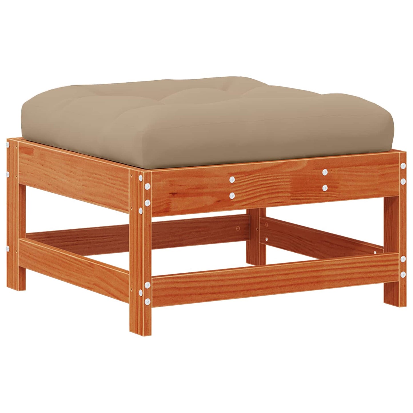 Garten-Lounge-Set 5 pcs Wachsbraun Massives Kiefernholz