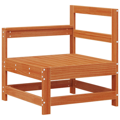 Garten-Lounge-Set 5 pcs Wachsbraun Massives Kiefernholz