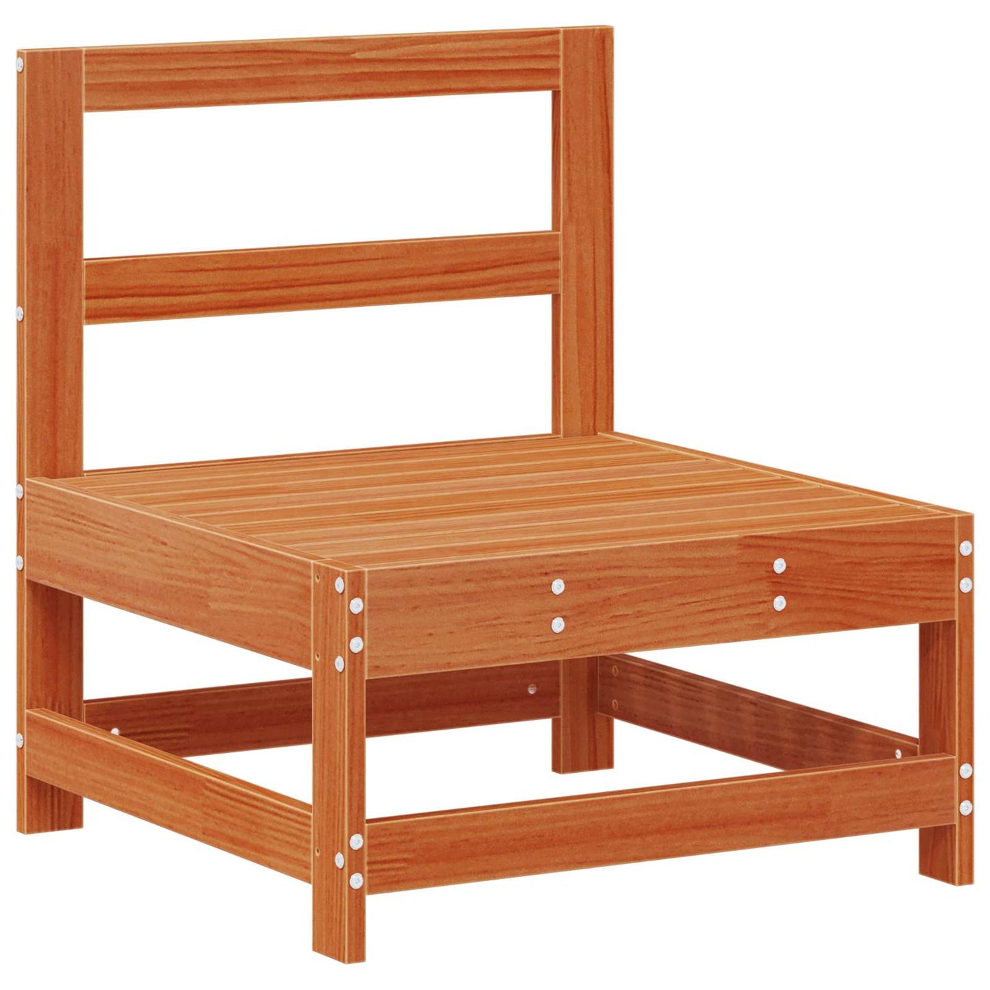 Garten-Lounge-Set 5 pcs Wachsbraun Massives Kiefernholz