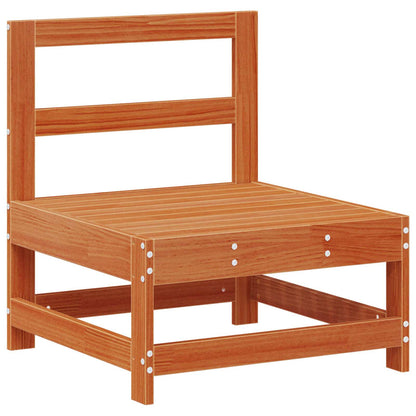 Garten-Lounge-Set 5 pcs Wachsbraun Massives Kiefernholz